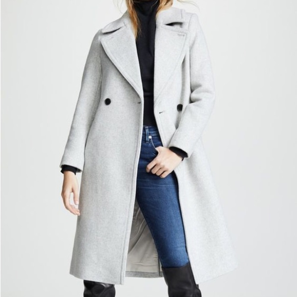 Club Monaco Daylina Coat (light heather grey)